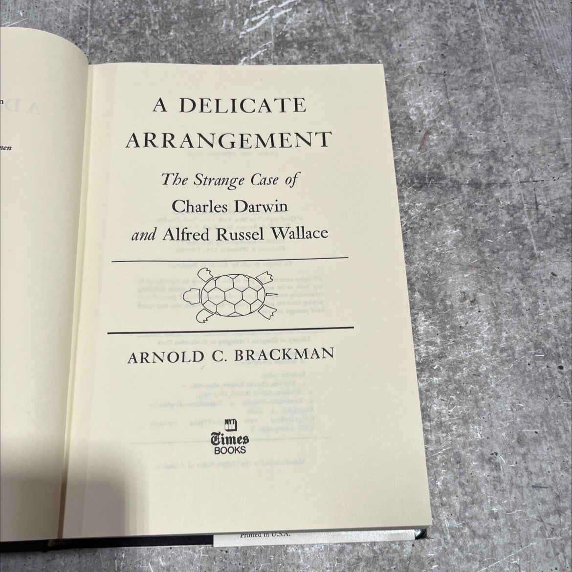 a delicate arrangement the strange case of charles darwin and alfred russel wallace book, by arnold c. brackman, 1980 image 2