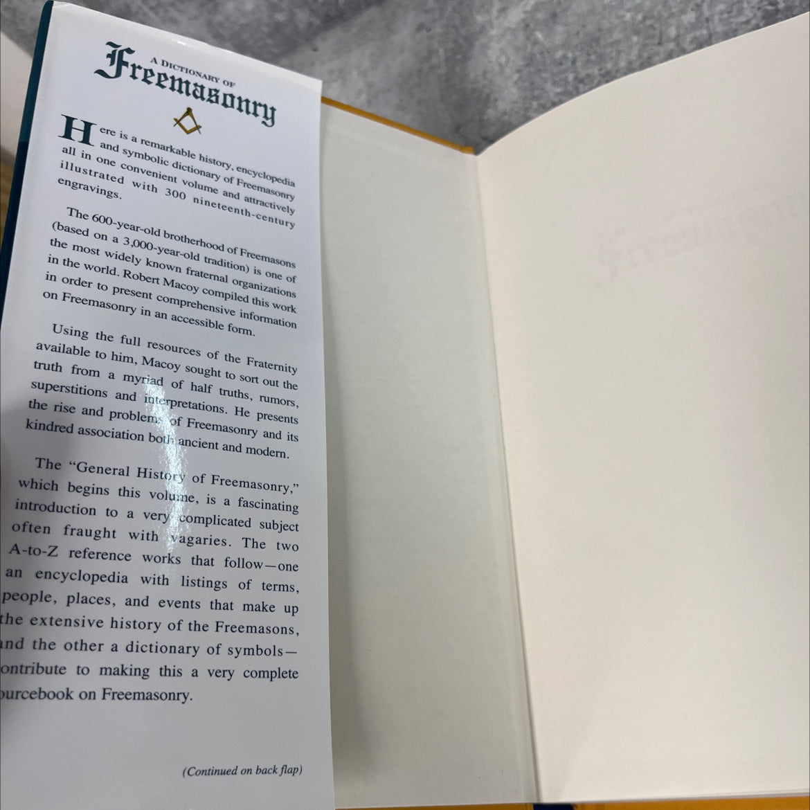 a dictionary of freemasonry book, by robert macoy, 2000 Hardcover image 4