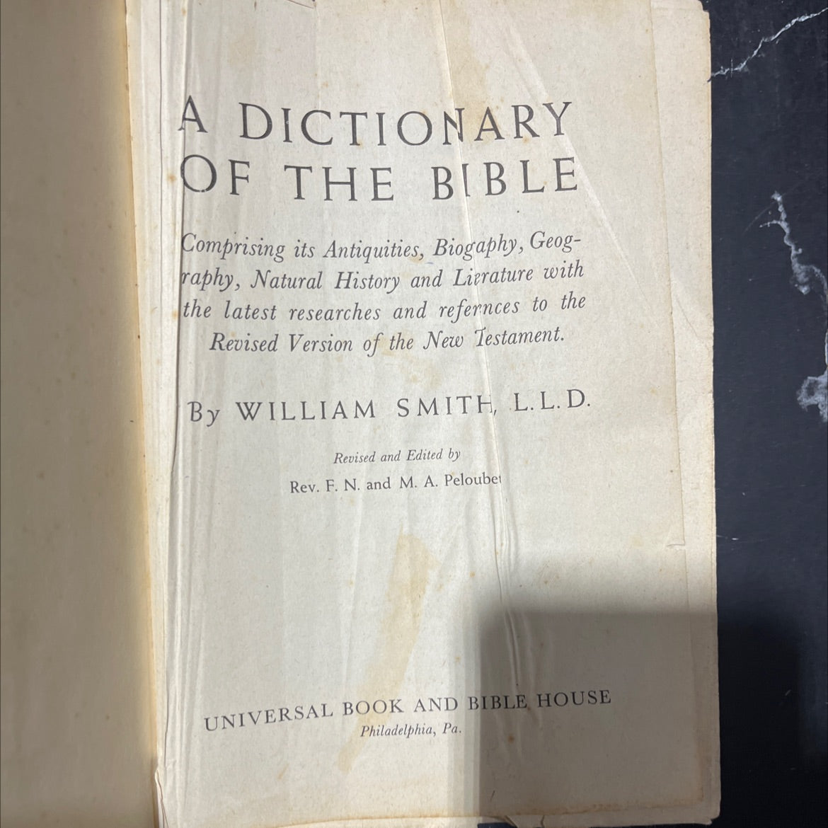 a dictionary of the bible comprising its antiquities, biography, geography, natural history and literature with the image 2