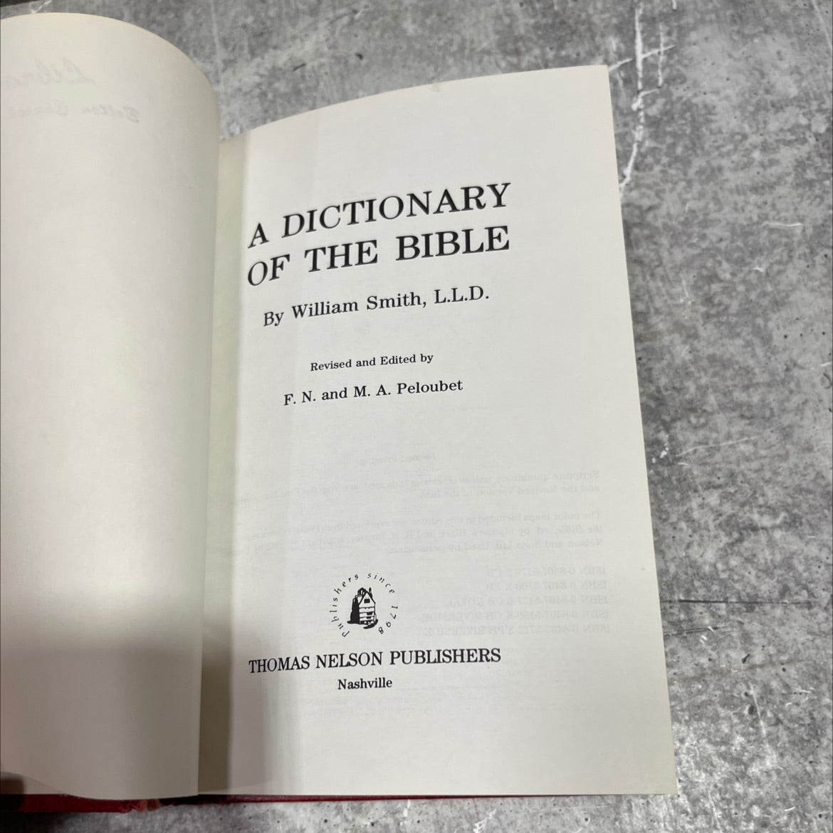 a dictionary of the bible book, by william smith, l.l.d., 1970 Hardcover image 2