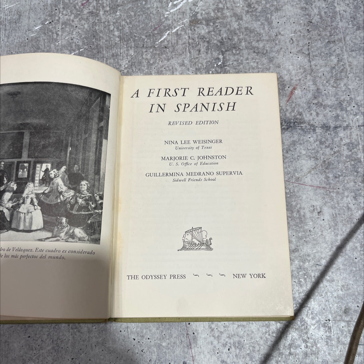 a first reader in spanish revised edition book, by nina lee weisinger, marjorie c. johnston, guillermina medrano, 1950 image 2