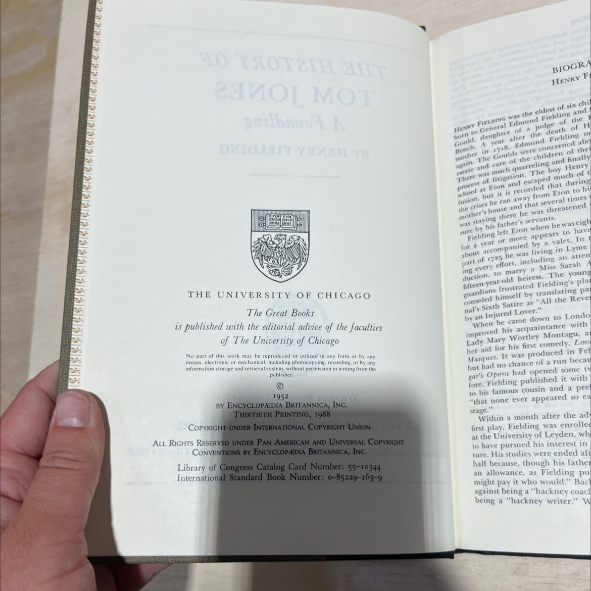 a foundling book, by henry fielding, 1988 Hardcover image 3