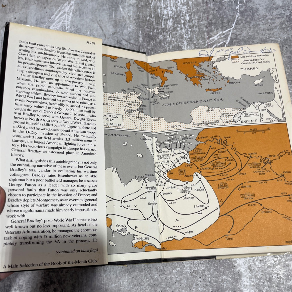 a general's life book, by omar n. bradley, clay blair, 1983 Hardcover image 4