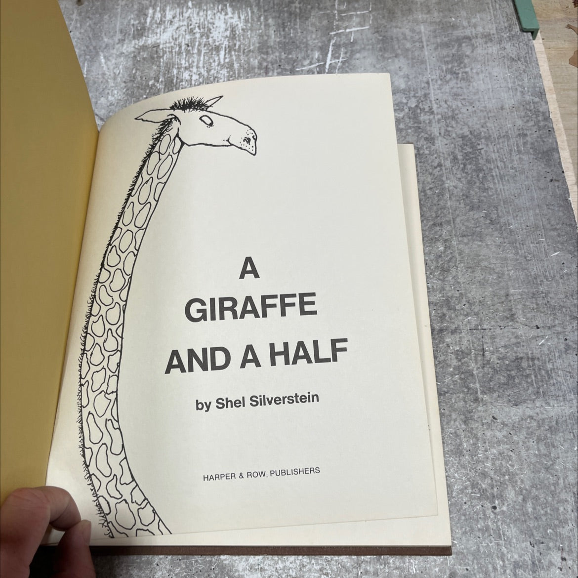 a giraffe and a half book, by shel silverstein, 1964 Hardcover image 2