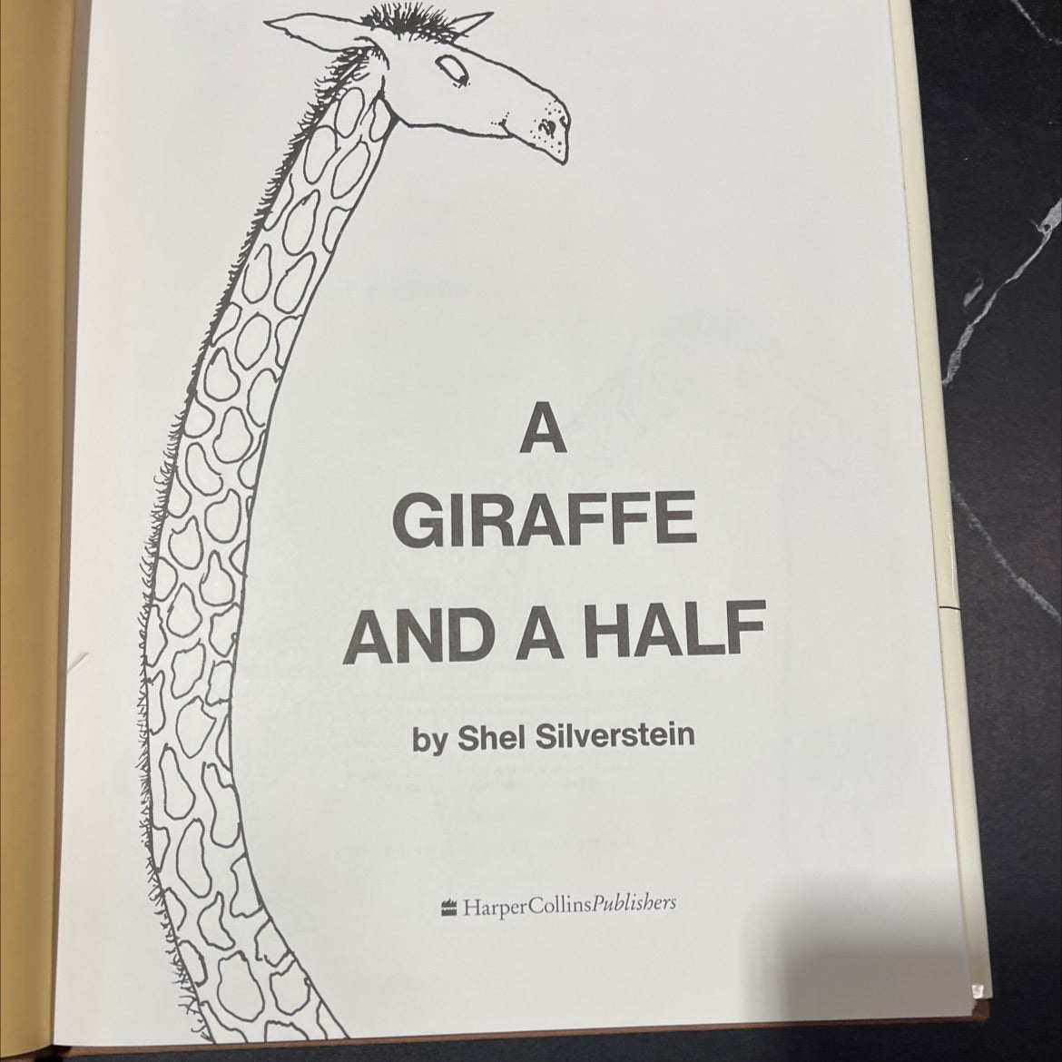 a giraffe and a half book, by shel silverstein, 1993 Hardcover image 2