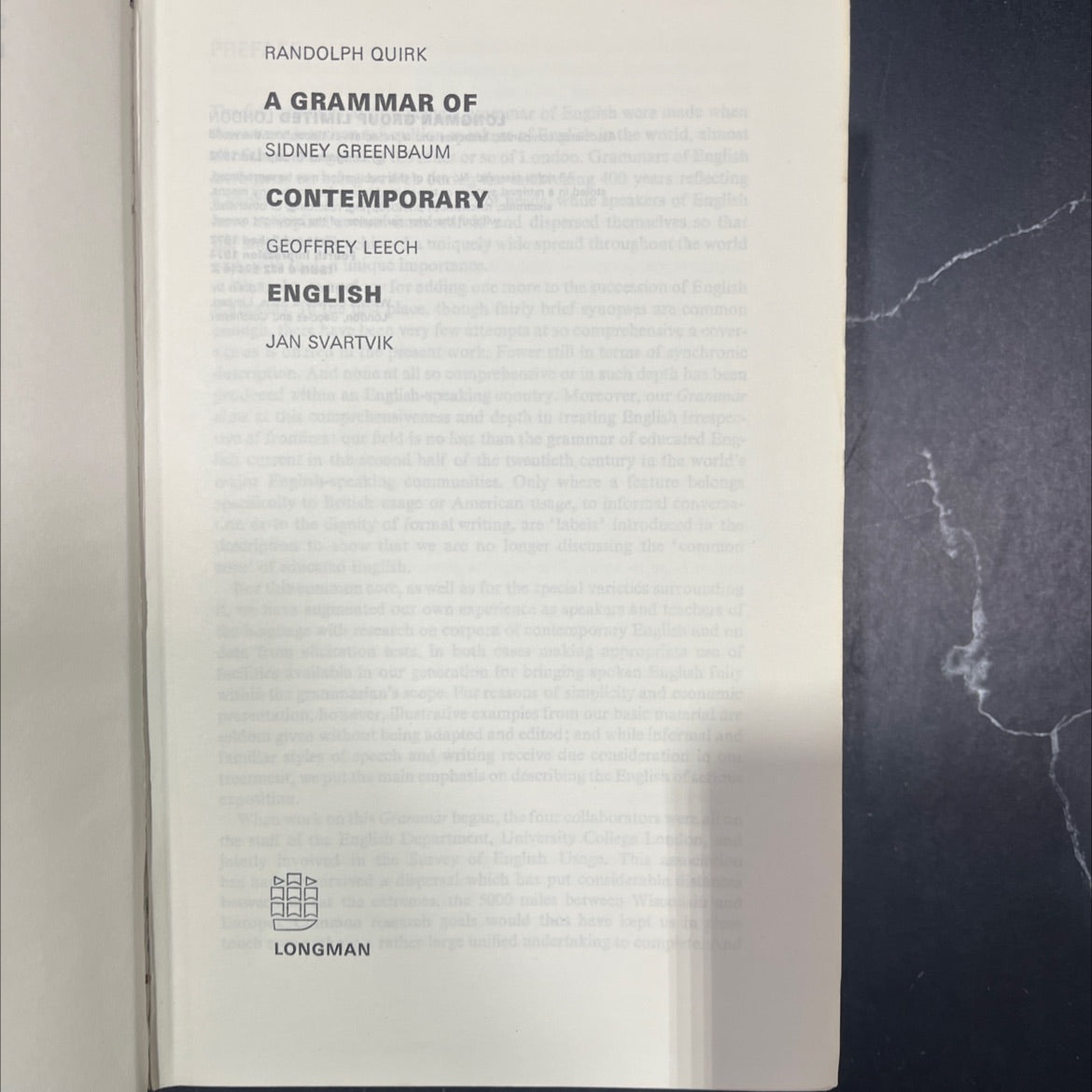 a grammar of mogoj getime suord ramd book, by pref randolph quirk, sidney greenbaum, geoffrey leech, jan svartvik, 1974 image 2