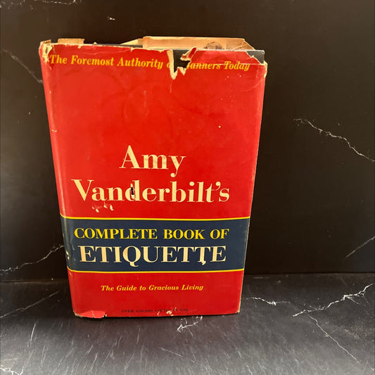 a guide to gracious living book, by amy vanderbilt, 1958 Hardcover image 1