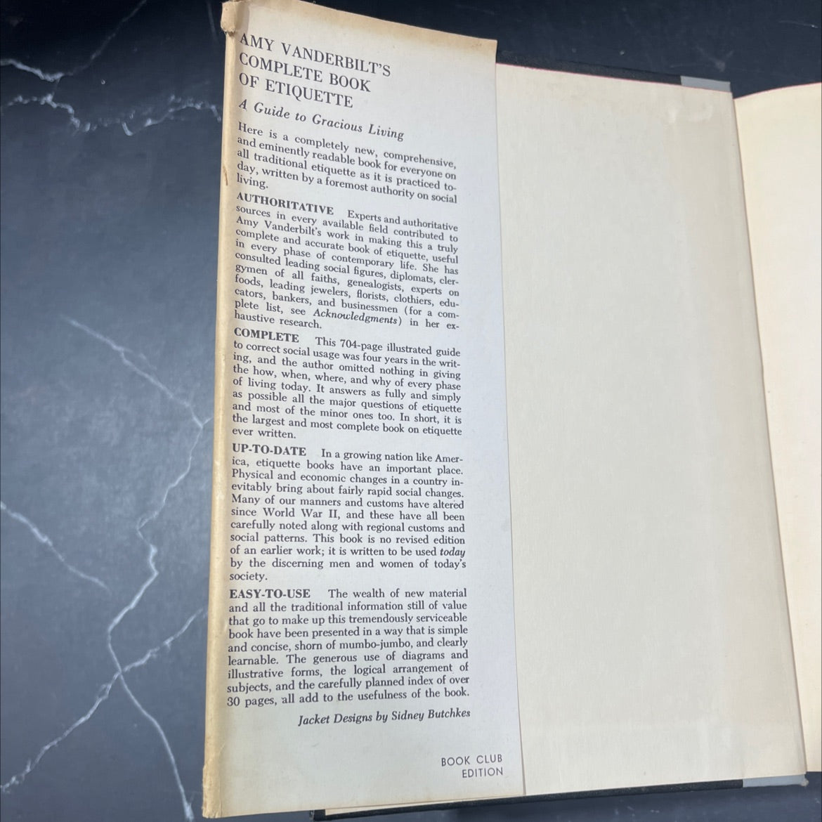 a guide to gracious living book, by amy vanderbilt, 1958 Hardcover image 4
