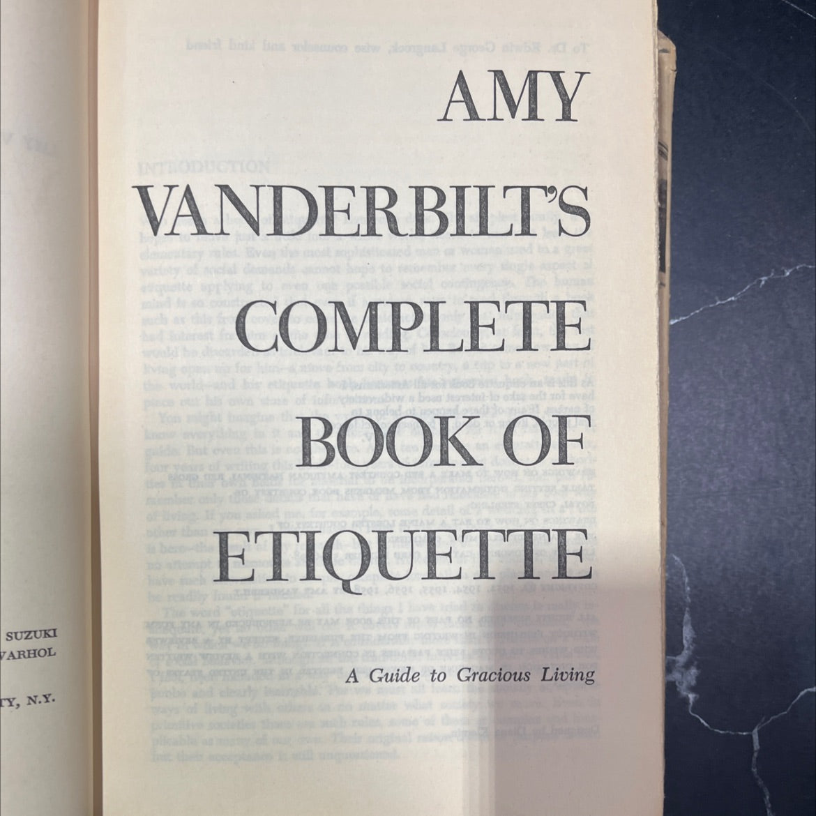 a guide to gracious living book, by amy vanderbilt, 1958 Hardcover image 2
