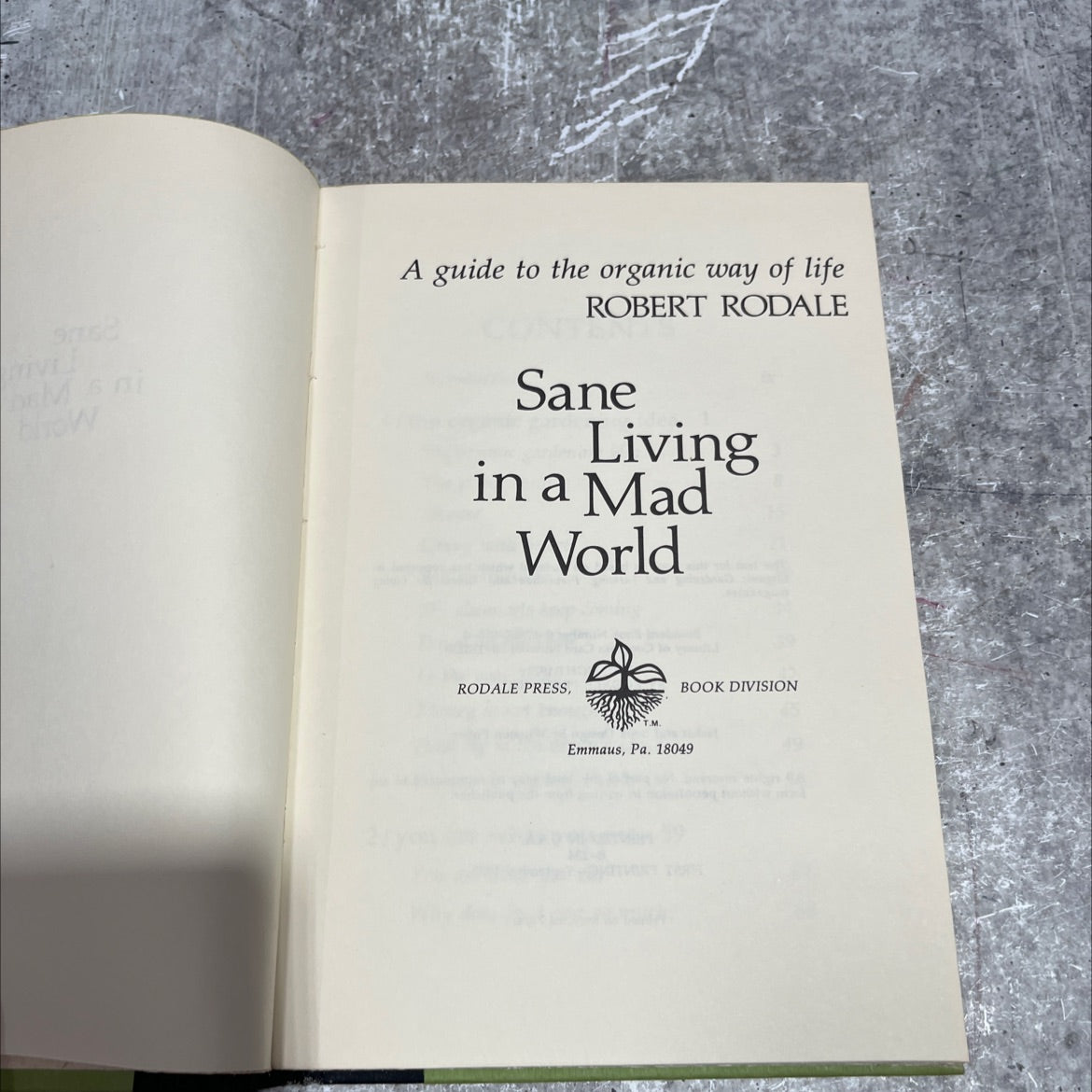 a guide to the organic way of life book, by robert rodale, 1972 Hardcover image 2