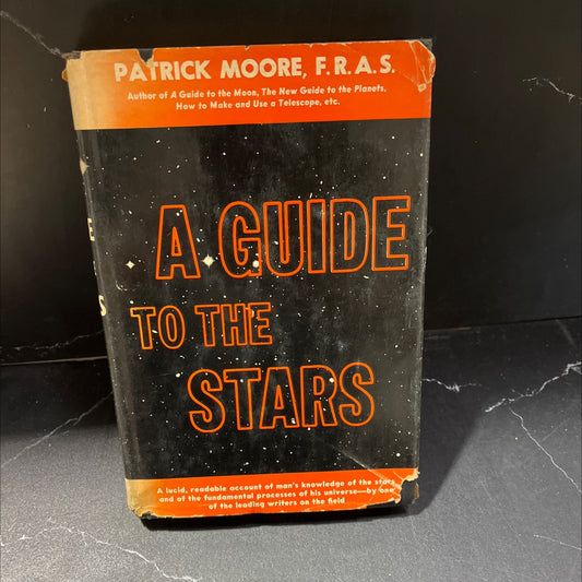 a guide to the stars book, by patrick moore, 1960 Hardcover, Vintage, Heavily Used image 1