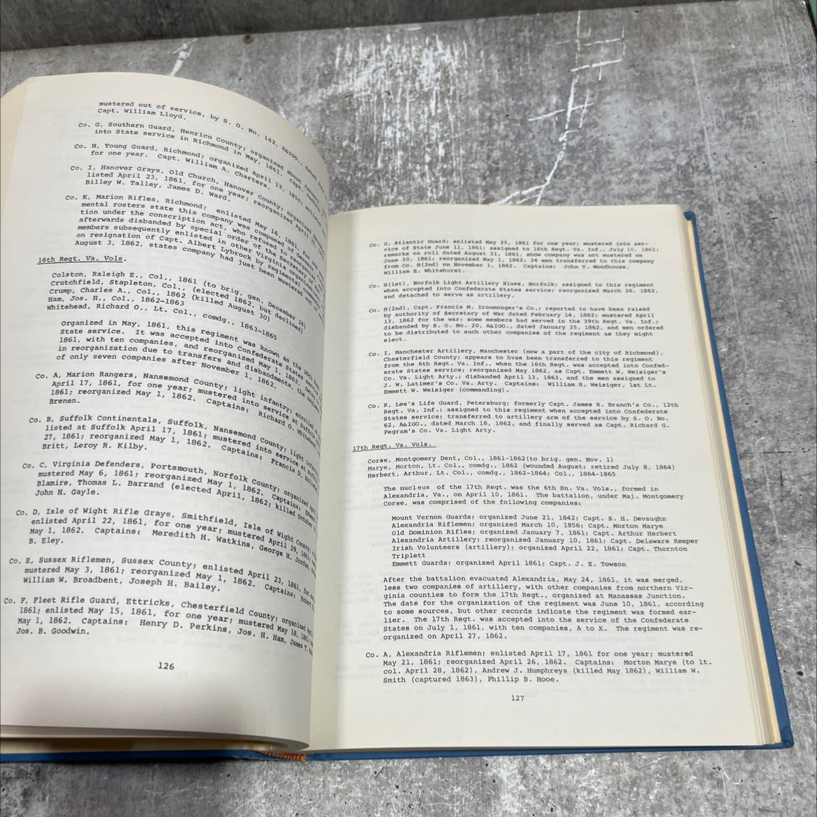 a guide to virginia military organizations 1861-1865 book, by lee a. wallace, jr., 1964 Hardcover image 4