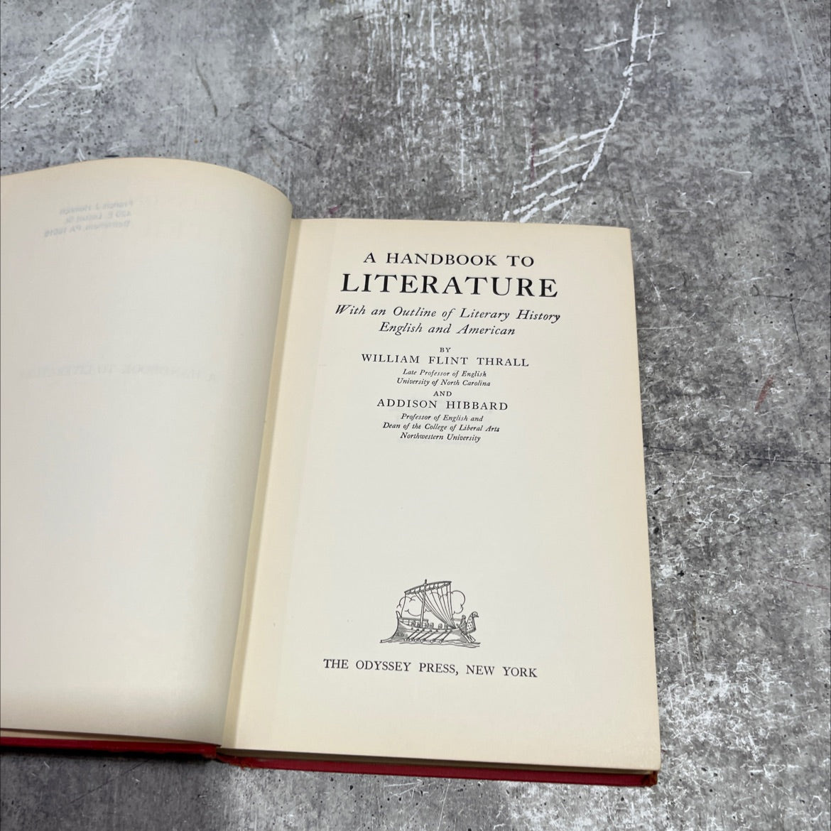a handbook to literature with an outline of literary history english and american book, by william flint thrall and image 2