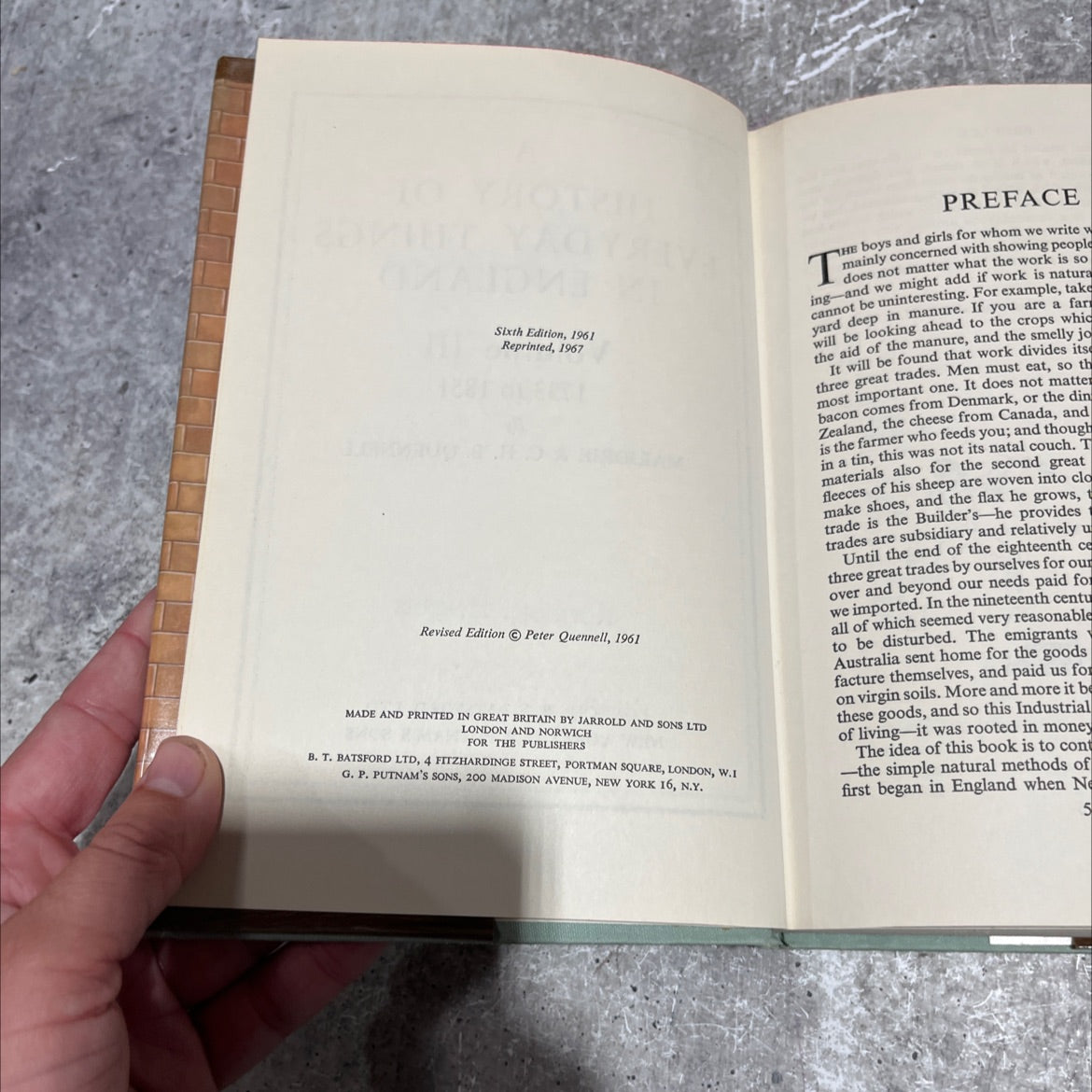 a history of everyday things in england volume iii 1733 to 1851 book, by marjorie & c. h. b. quennell, 1967 Hardcover image 3