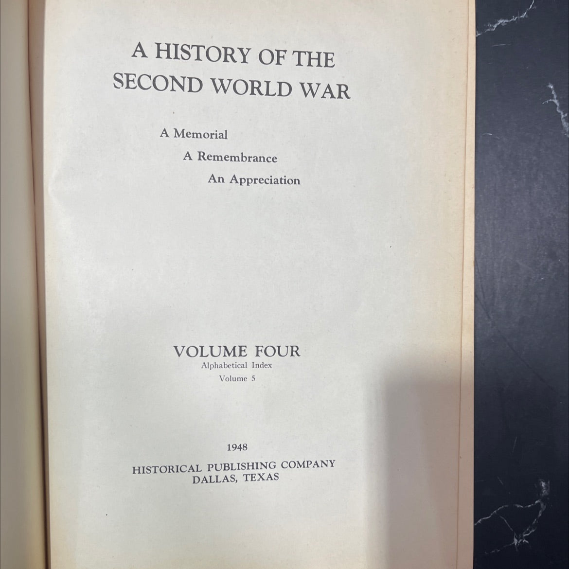 a history of the second world war a memorial a remembrance an appreciation volume four alphabetical index volume 5 image 2