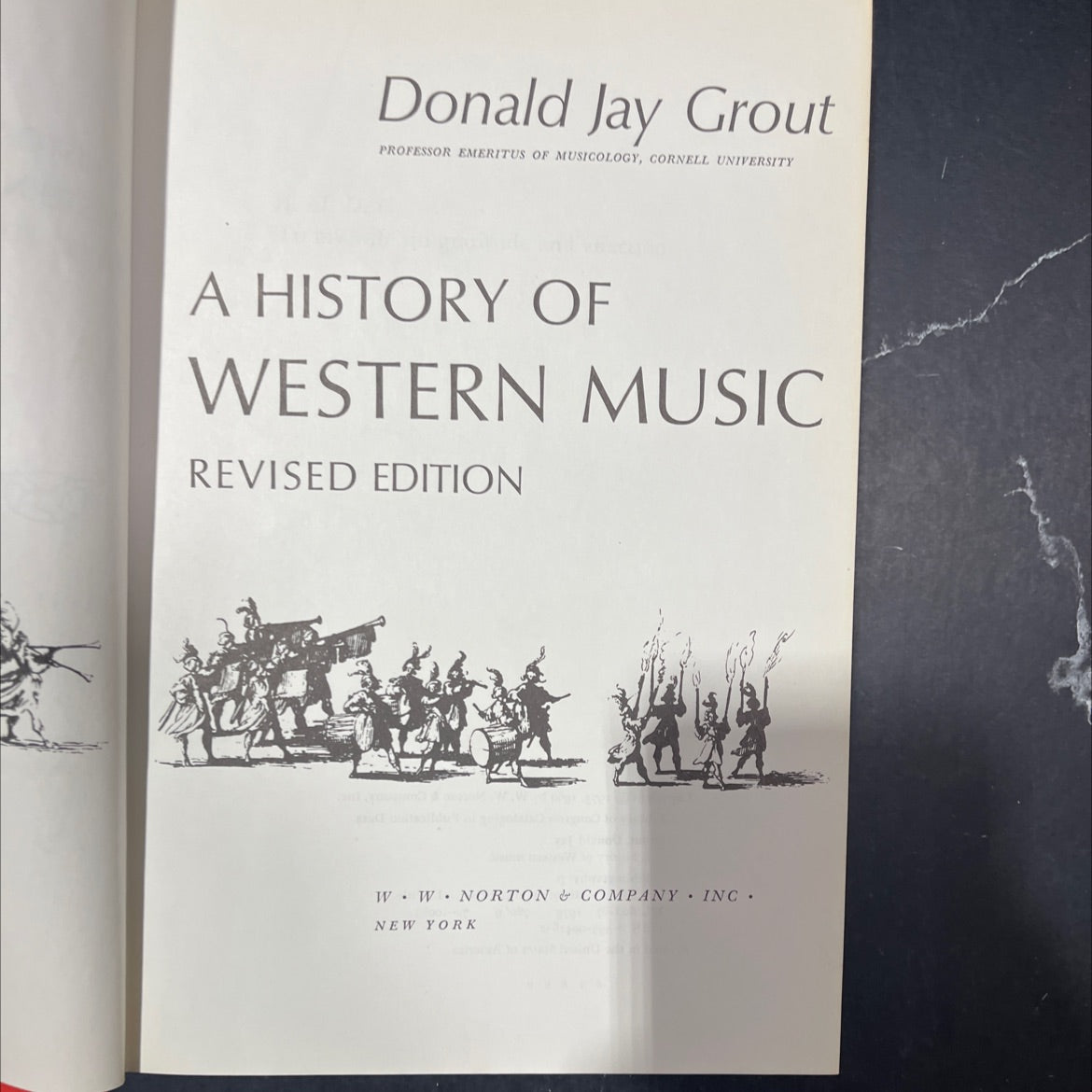 a history of western music book, by Donald Jay Grout, 1973 Hardcover image 2