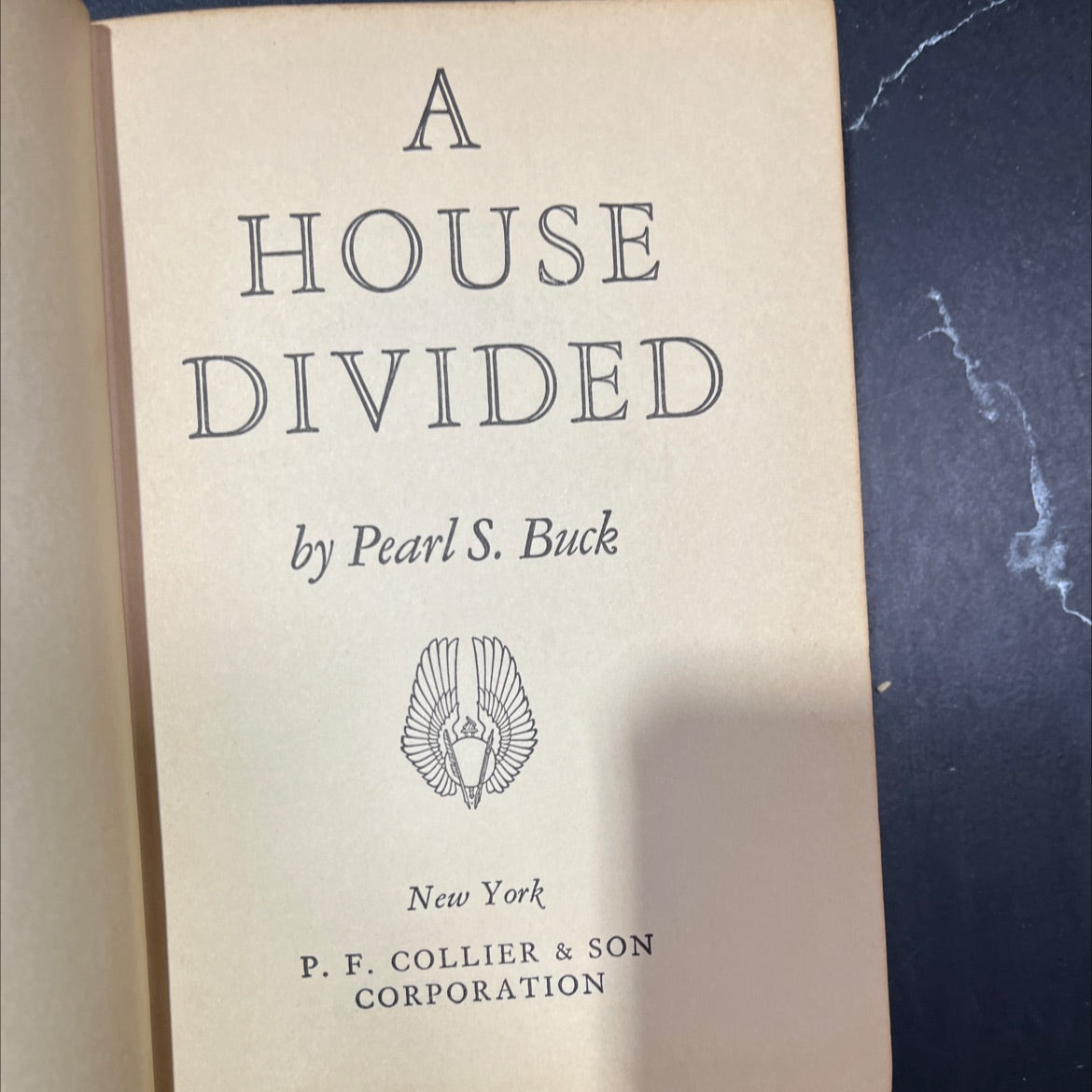 a house divided book, by pearl s. buck, 1935 Hardcover image 2
