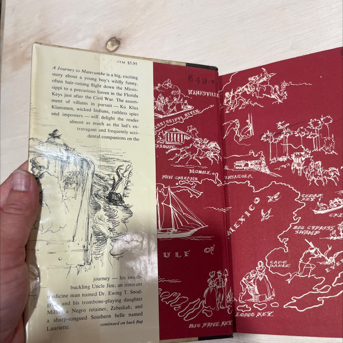 a journey to matecumbe book, by robert lewis taylor, 1961 Hardcover image 4