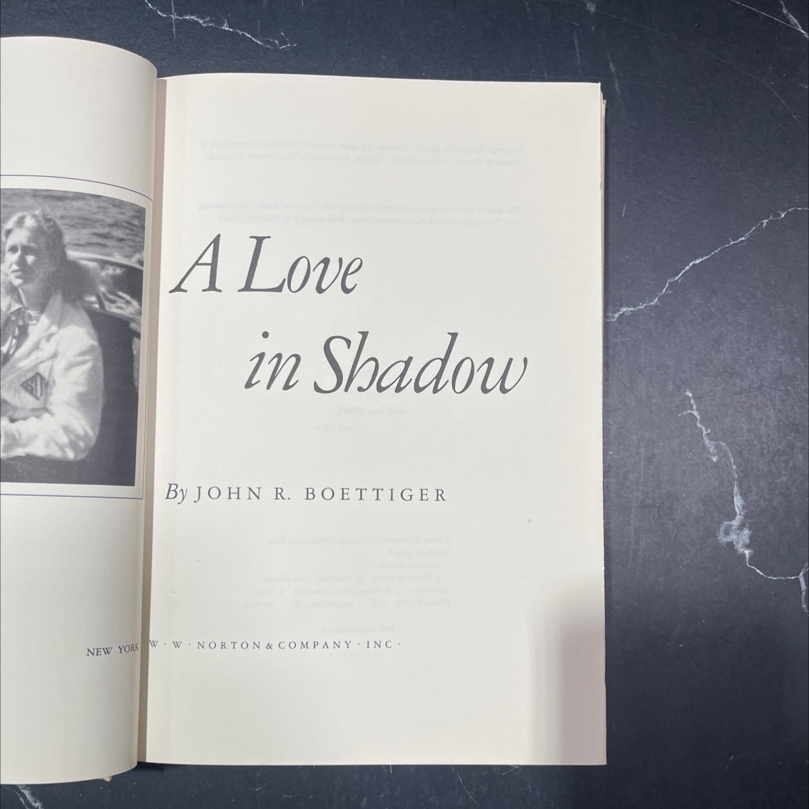 a love in shadow book, by john r. boettiger, 1978 Hardcover image 2