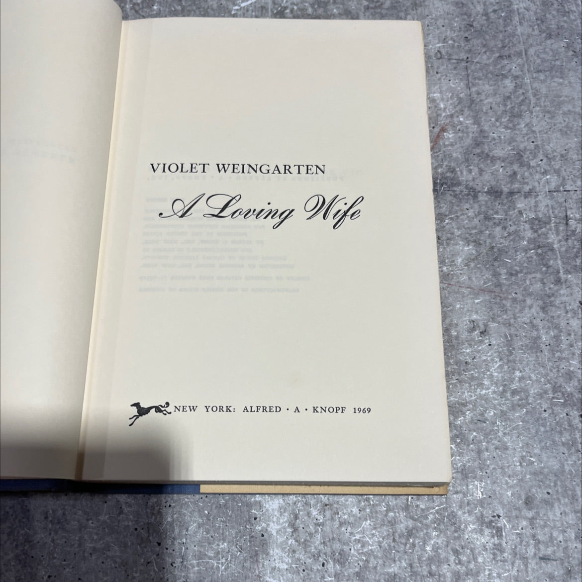 a loving wife book, by violet weingarten, 1969 Hardcover image 2