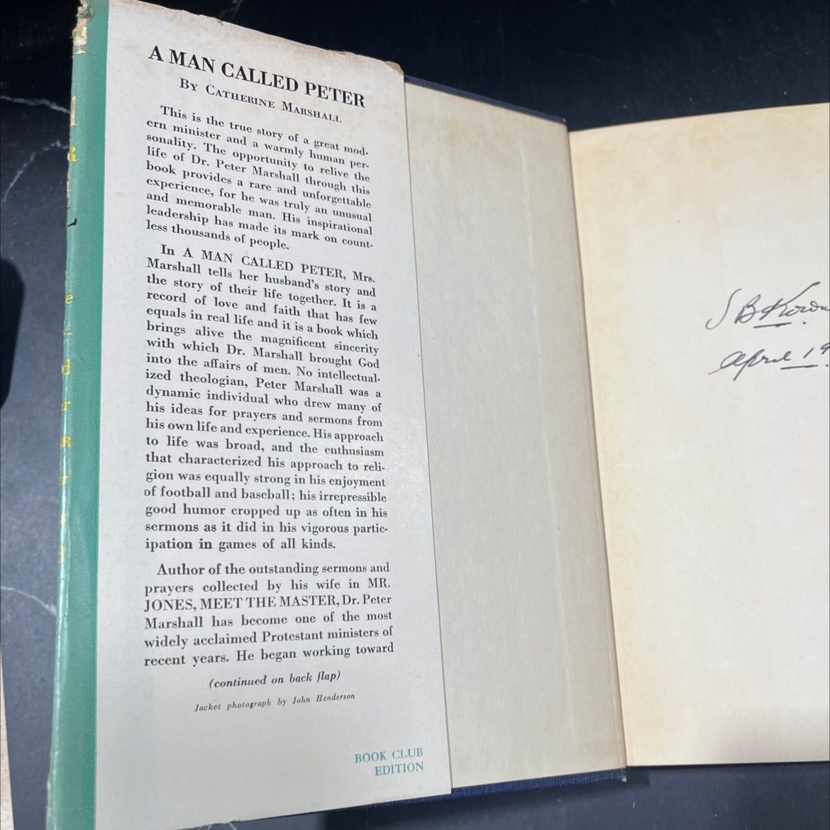a man called peter book, by catherine marshall, 1951 Hardcover image 4
