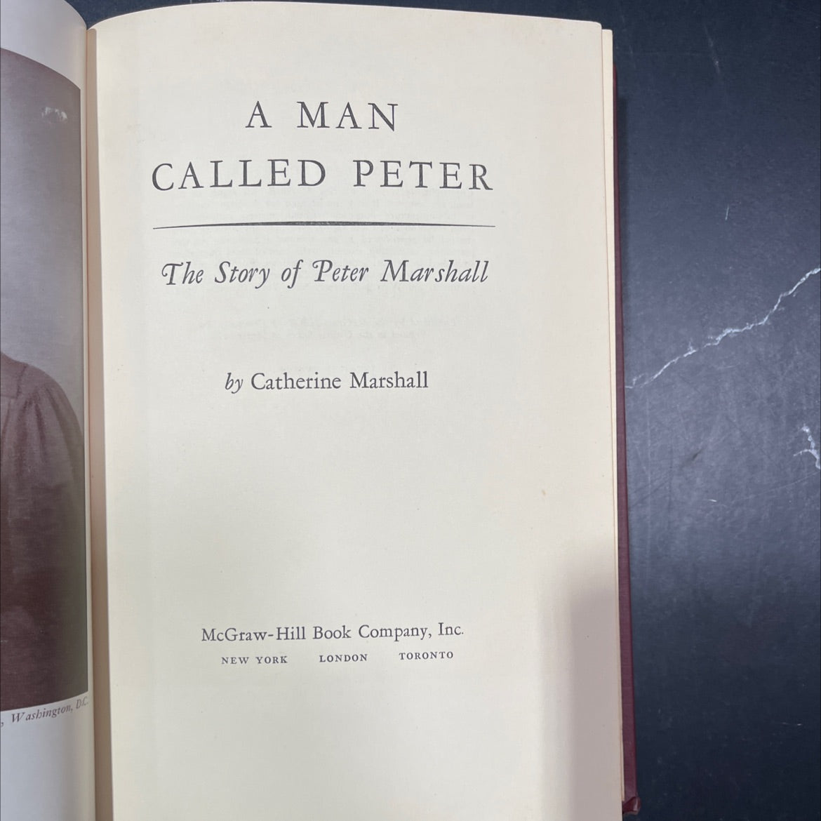 a man called peter book, by catherine marshall, 1951 Hardcover image 2