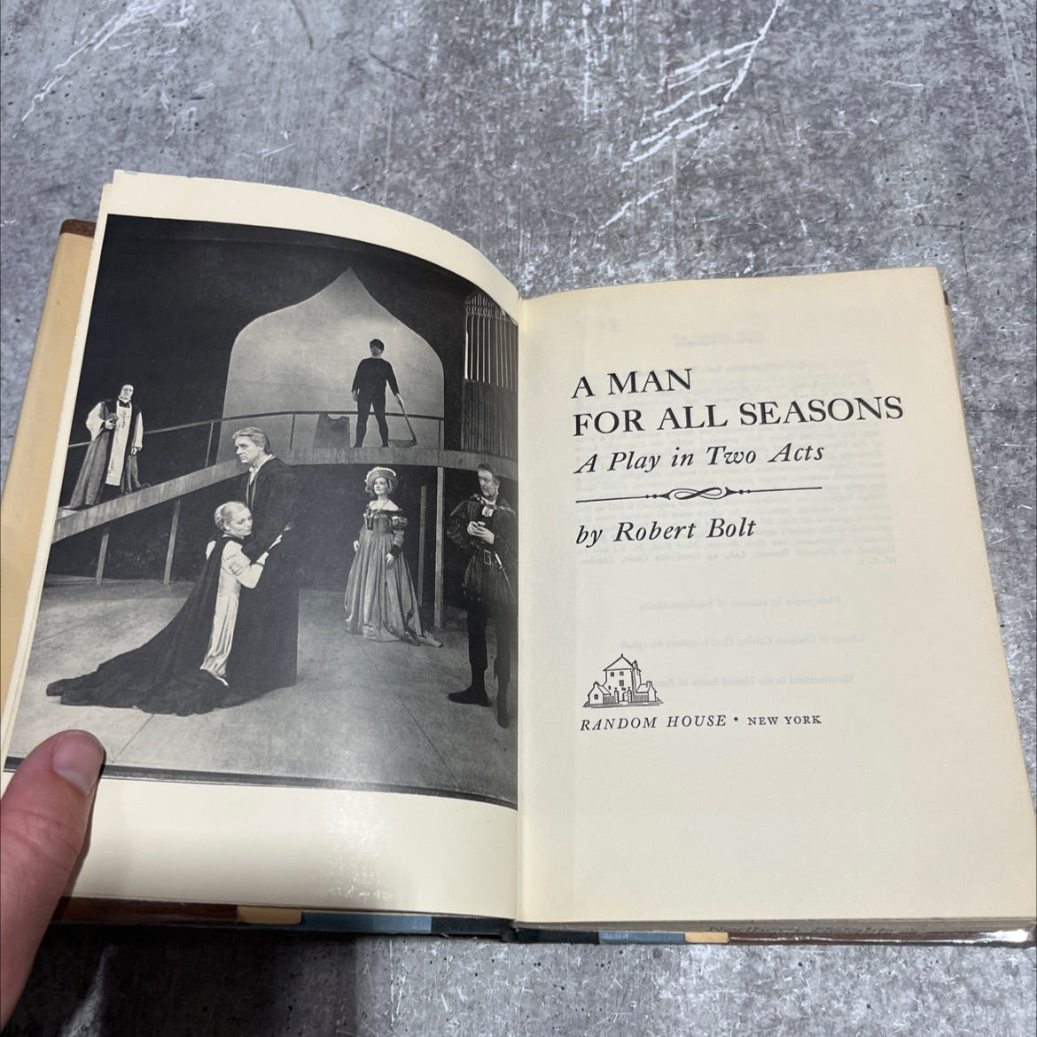 a man for all seasons book, by robert bolt, 1970 Hardcover image 2
