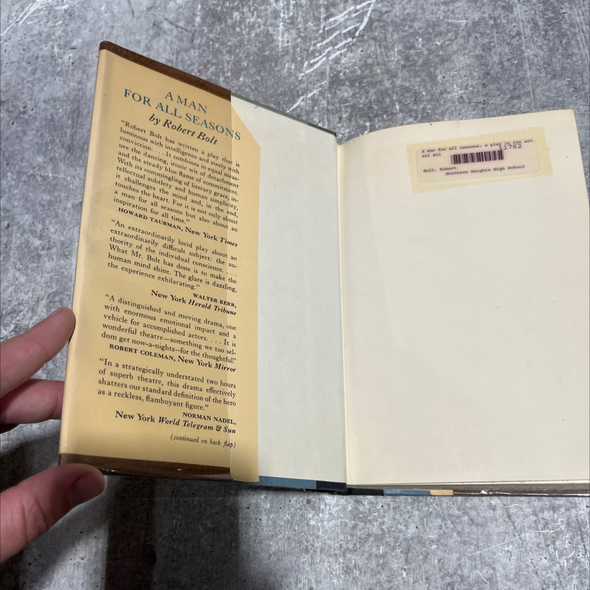 a man for all seasons book, by robert bolt, 1970 Hardcover image 4