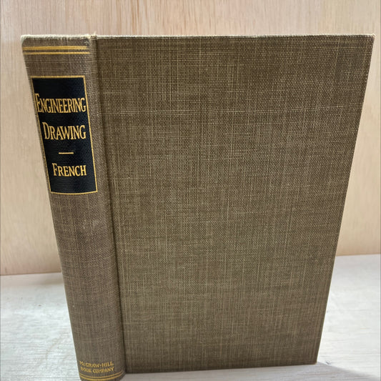 a manual of engineering drawing for students and draftsmen book, by thomas e. french, 1935 Hardcover image 1