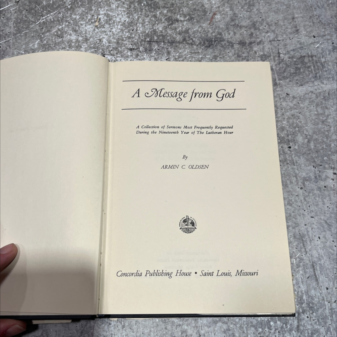 a message from god a collection of sermons most frequently requested during the nineteenth year of the lutheran hour image 2