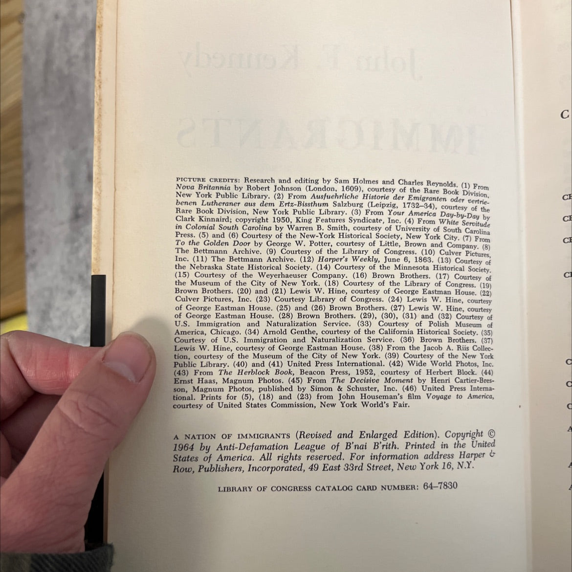 a nation of immigrants book, by john f. kennedy, 1964 Hardcover image 3