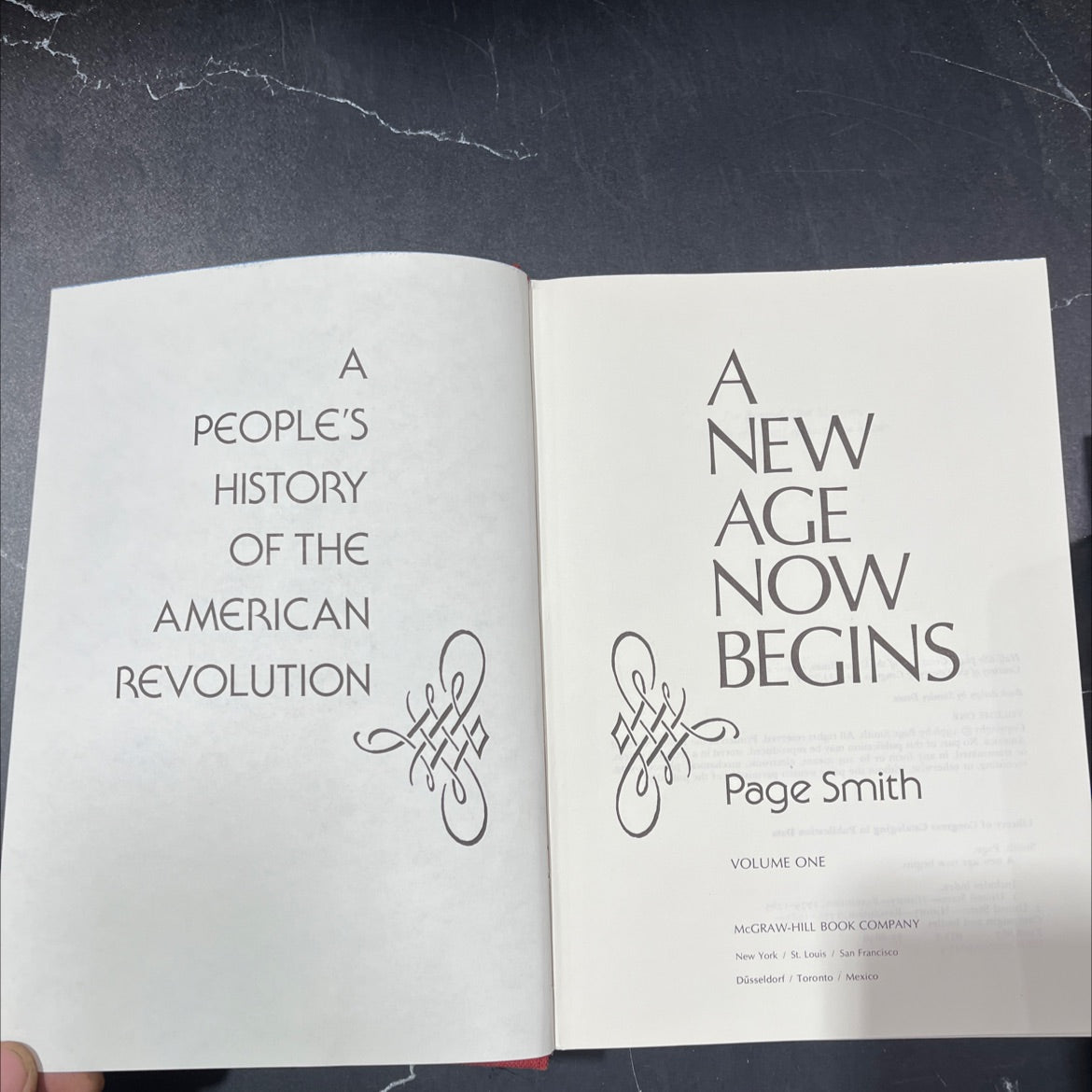 a people's history of the american revolution new age now begins book, by Page Smith, 1976 Hardcover image 2