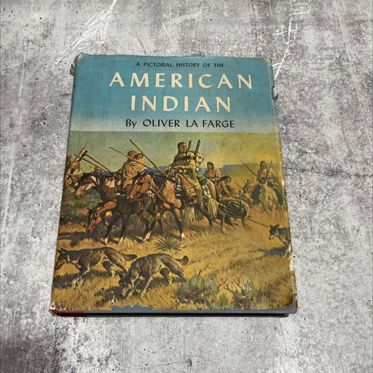 a pictorial history of the american indian book, by oliver la farge, 1957 Hardcover image 1