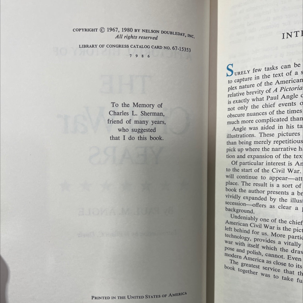 a pictorial history of the civil war years book, by paul m. angle, 1980 Hardcover image 3