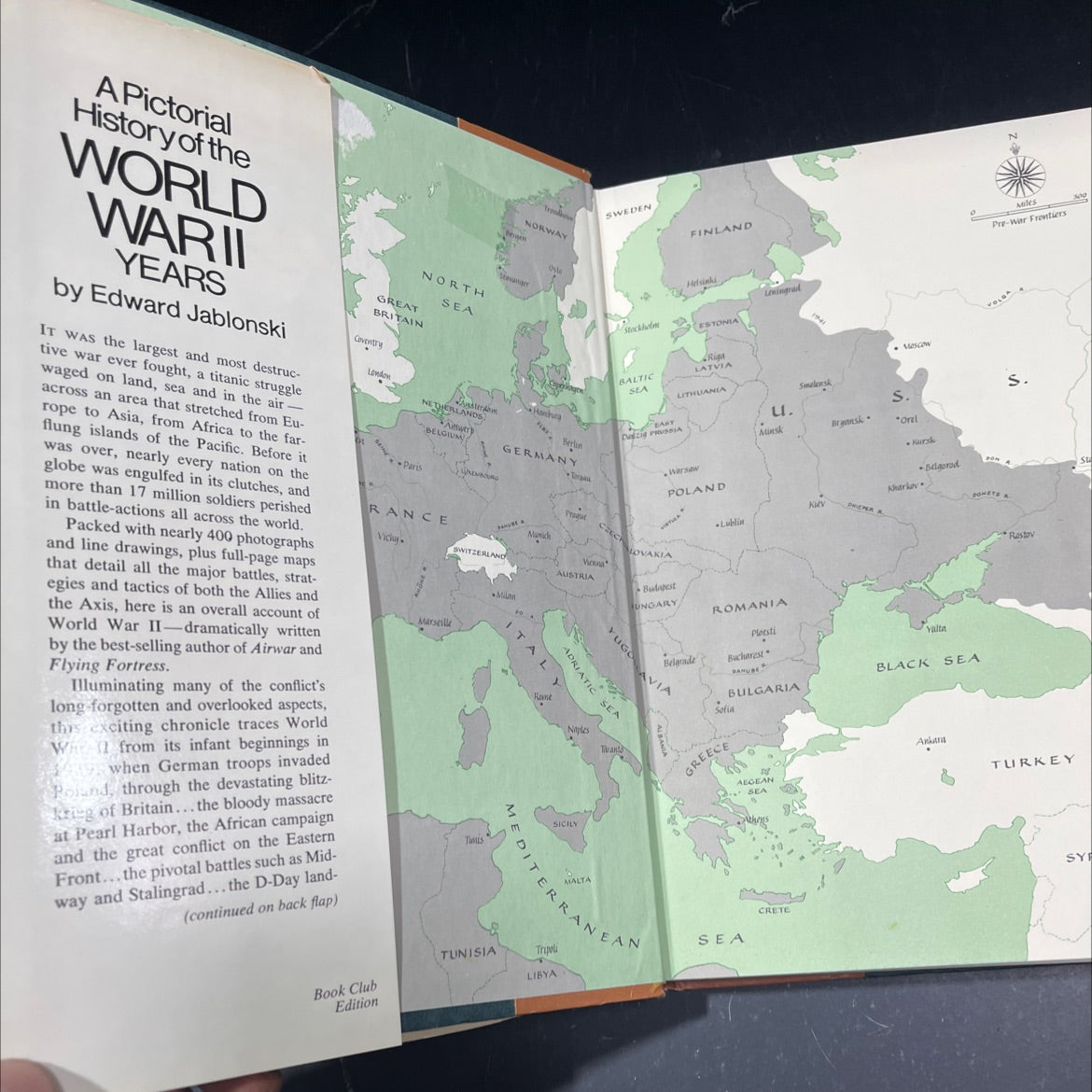 a pictorial history of the world war ii years book, by edward jablonski, 1977 Hardcover image 4