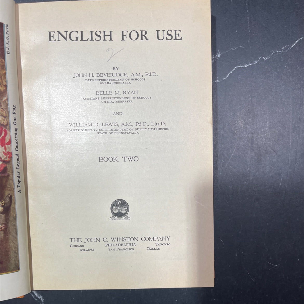 a popular legend concerning our flag book, by j.l.g. perris, 1926 Hardcover image 2