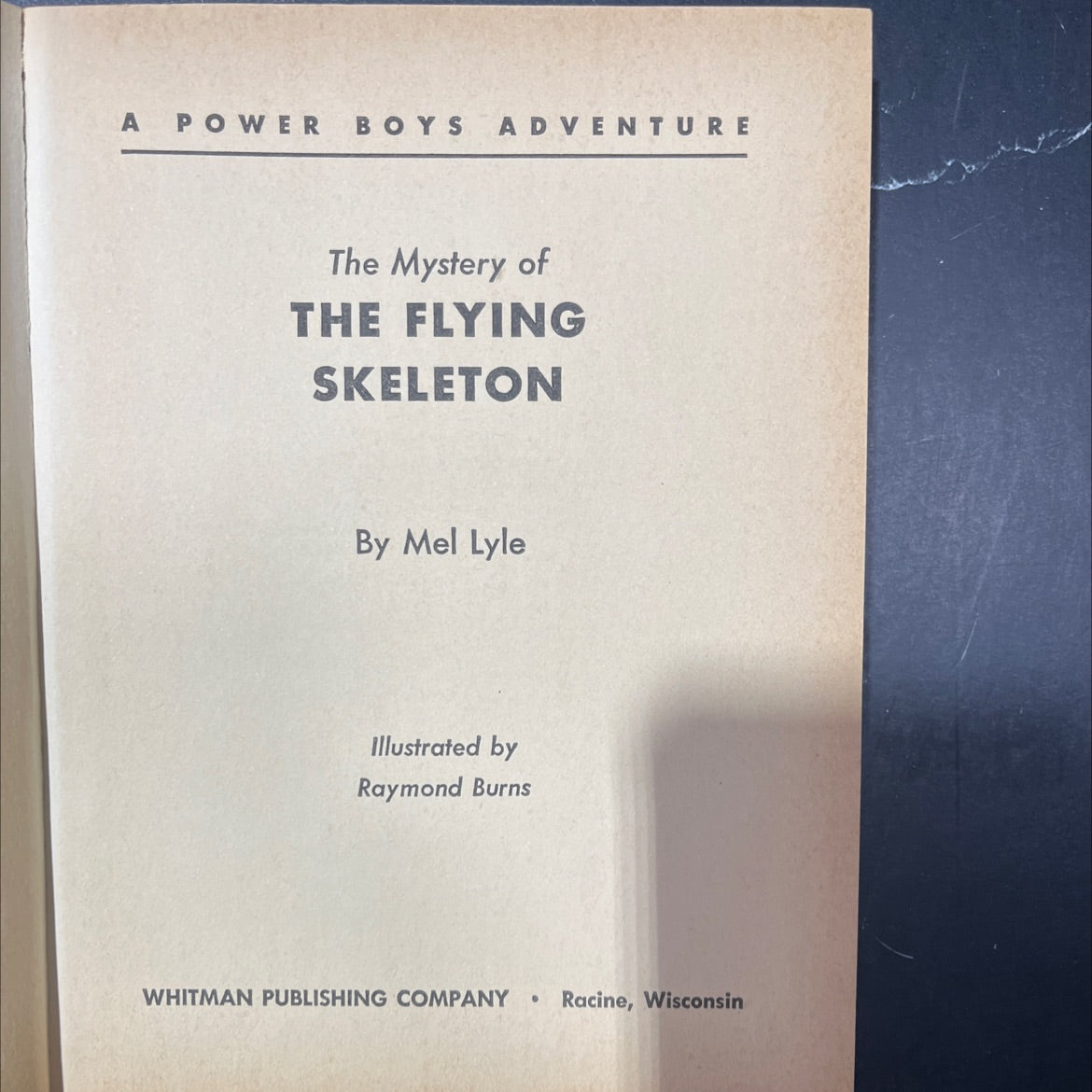 a power boys adventure the mystery of the flying skeleton book, by mel lyle, 1964 Hardcover image 2