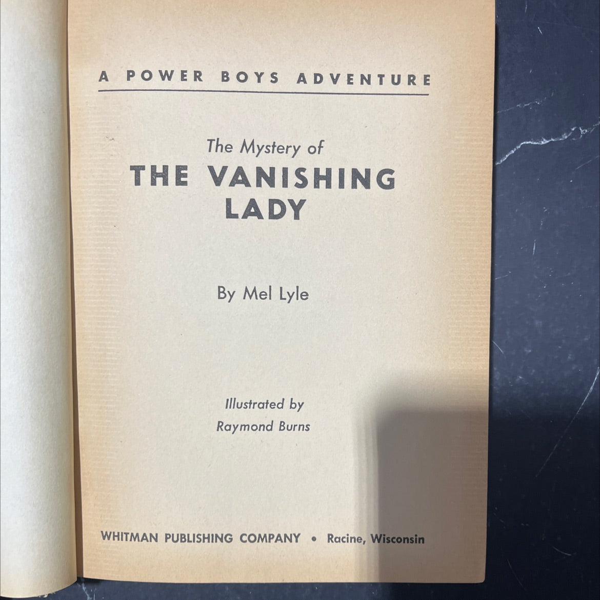 a power boys adventure the mystery of the vanishing lady book, by Mel Lyle, 1967 Hardcover image 2