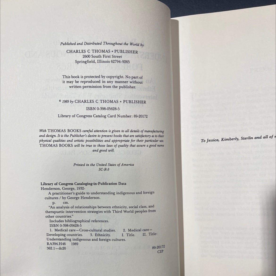 SIGNED a practitioner's guide to understanding indigenous and foreign cultures book, by george henderson, 1989 Hardcover image 3