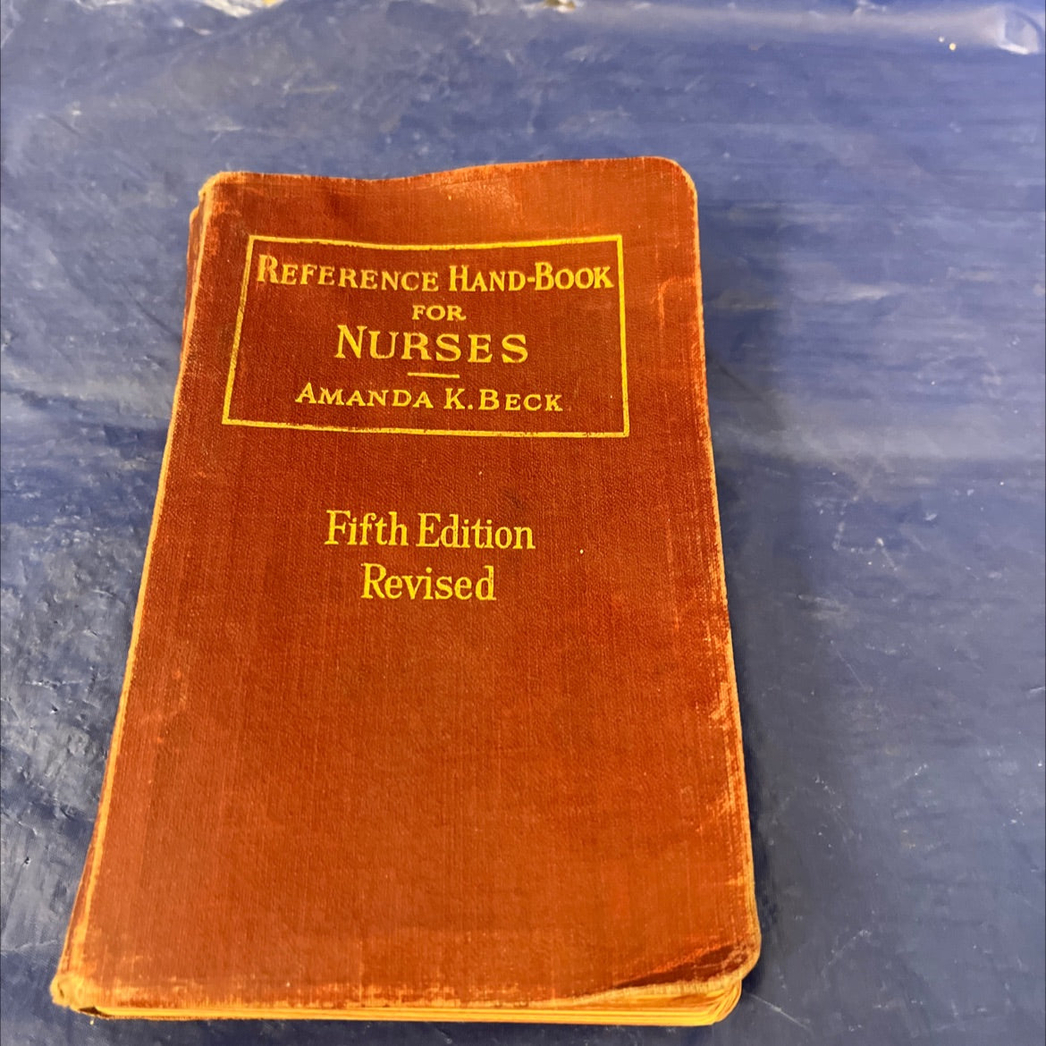 a reference hand-book for nurses book, by amanda k. beck, r. n., 1925 Paperback image 1