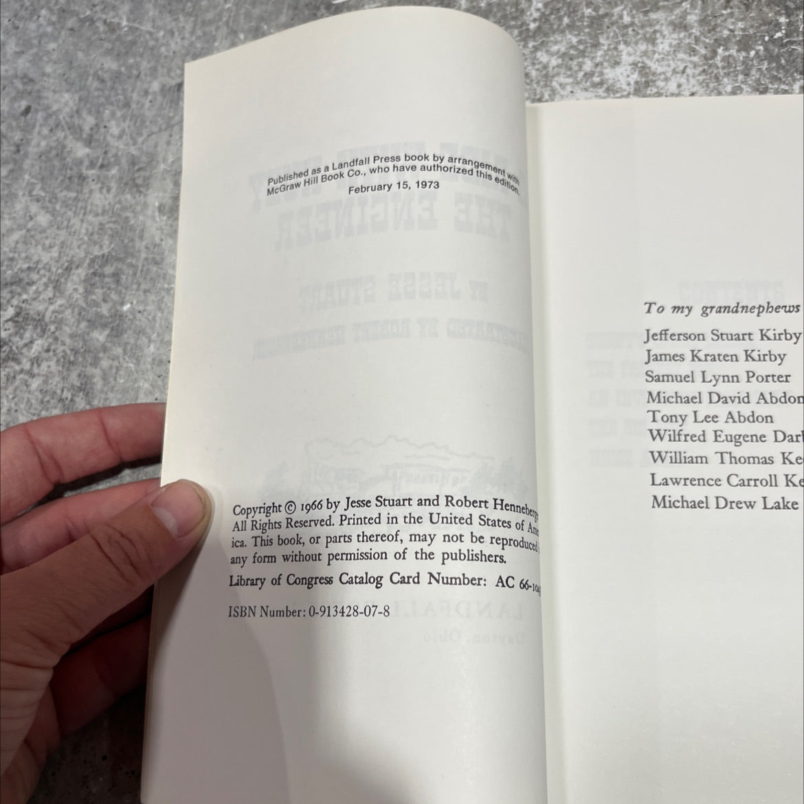 a ride with huey the engineer book, by jesse stuart, 1973 Paperback image 3