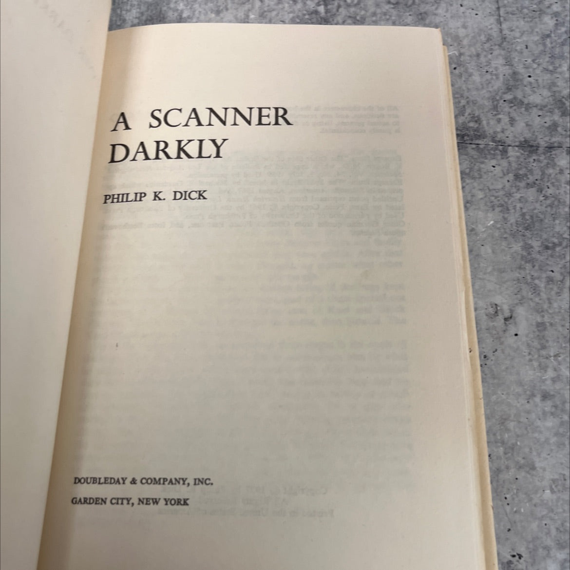 a scanner darkly book, by philip k. dick, 1977 Hardcover image 2
