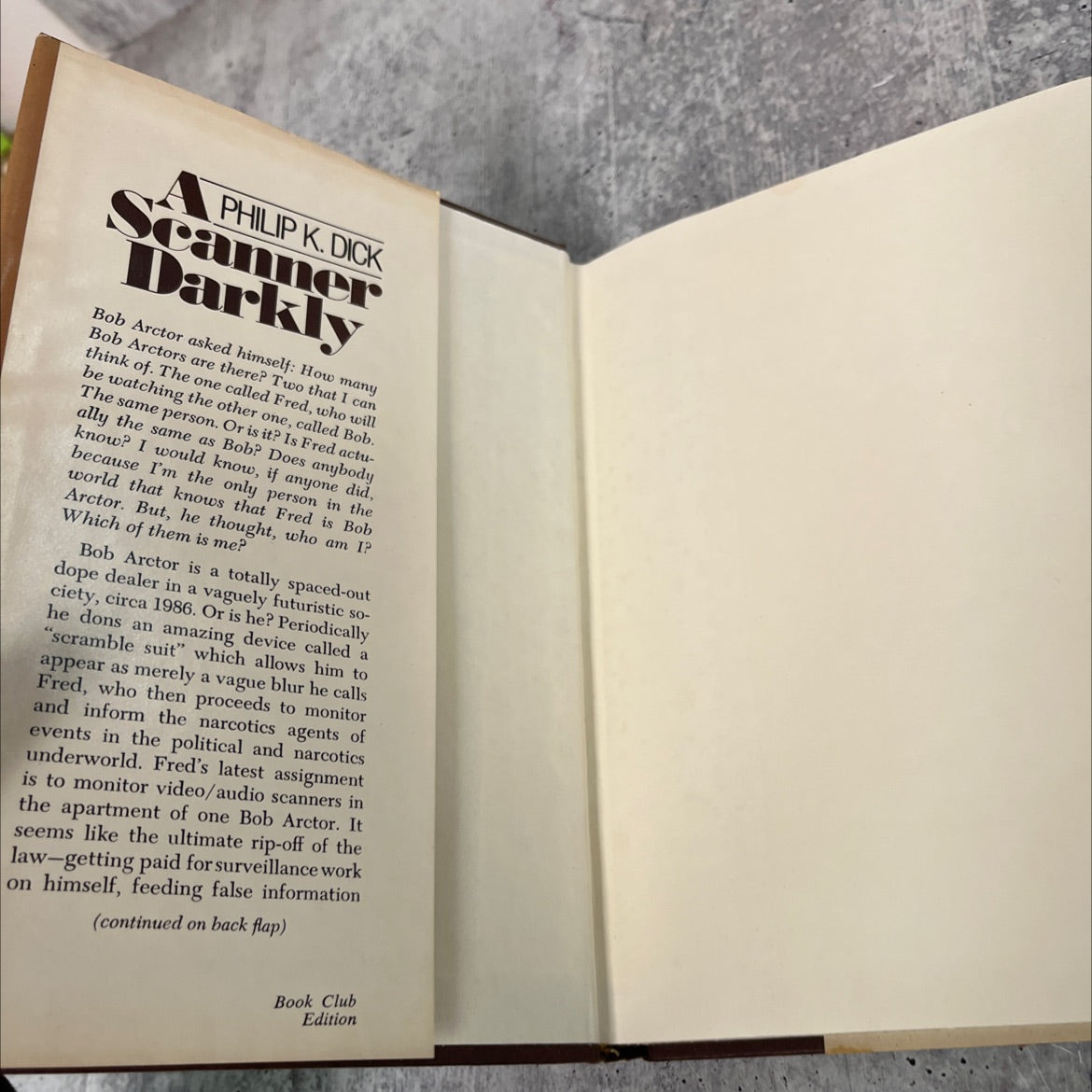 a scanner darkly book, by philip k. dick, 1977 Hardcover image 4