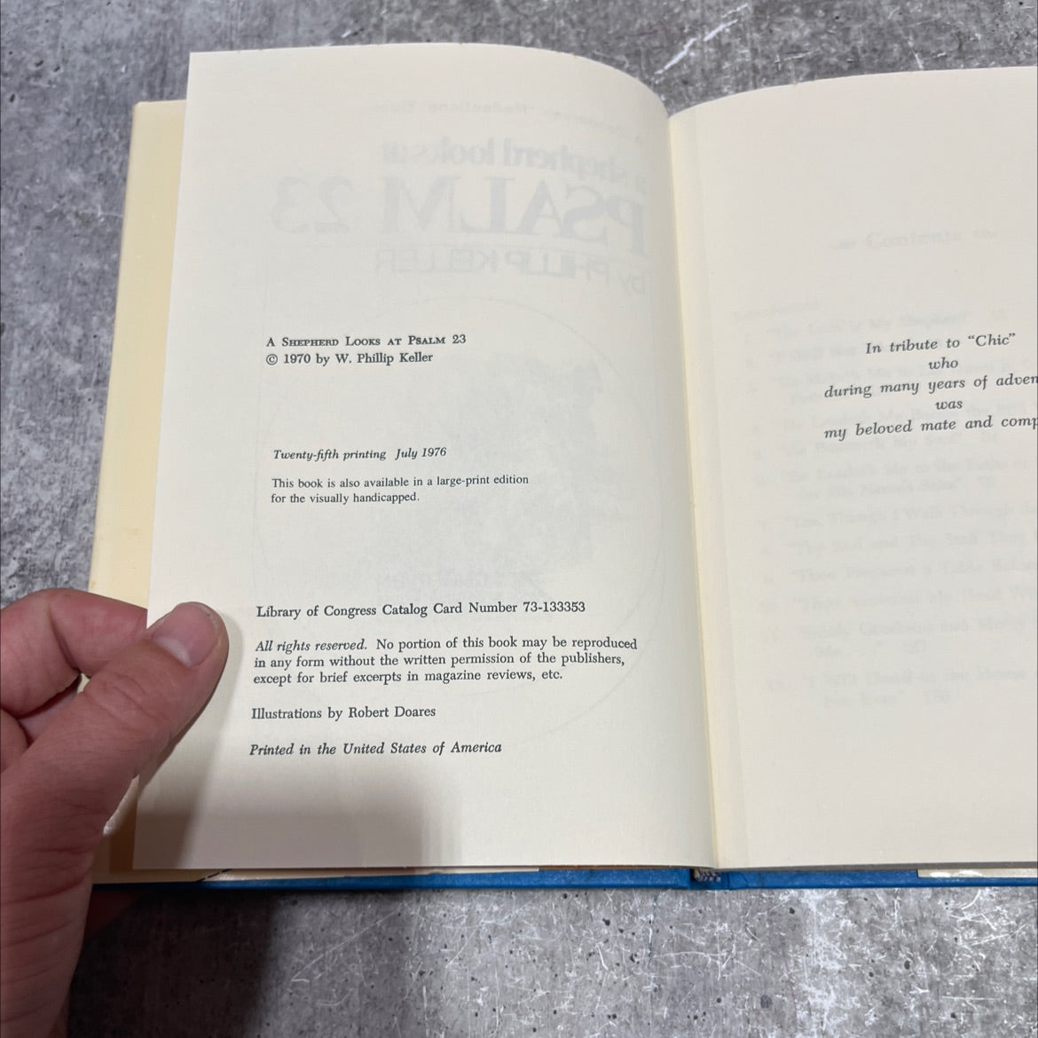 a shepherd looks at psalm 23 book, by W. Phillip Keller, 1976 Hardcover image 3