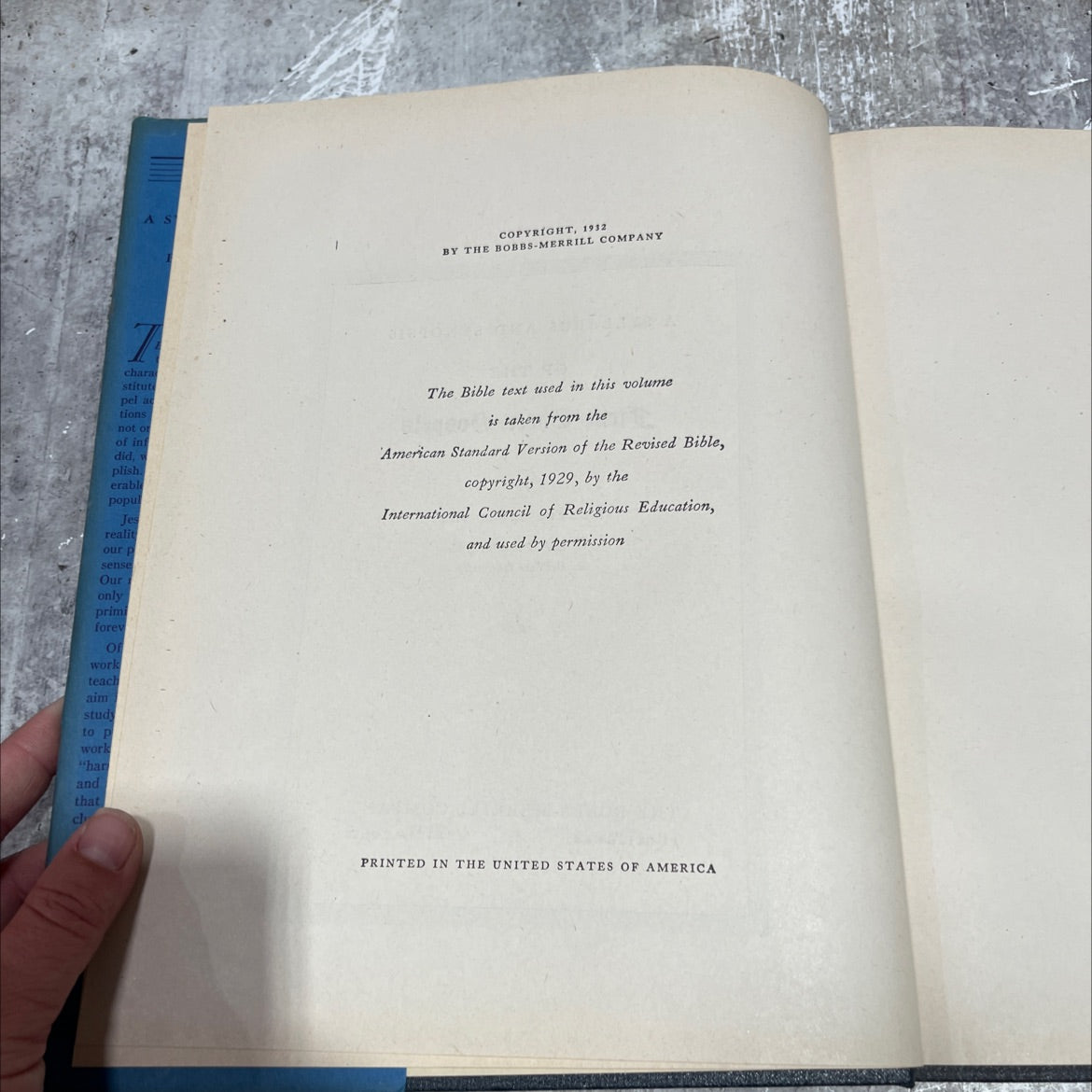 a syllabus and synopsis of the first three gospels book, by walter e. bundy, 1932 Hardcover image 3