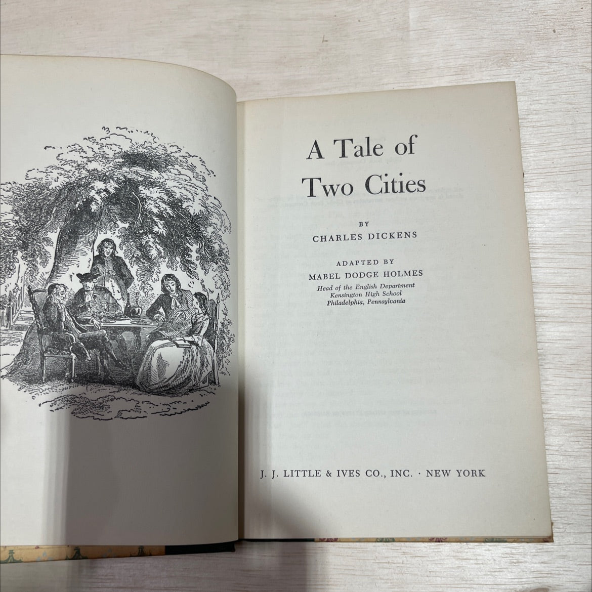 a tale of two cities book, by charles dickens, 1941 Hardcover image 2