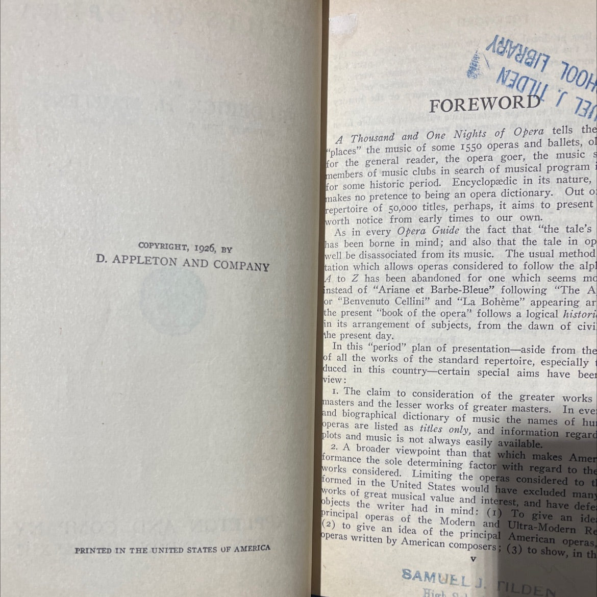 a thousand and one nights of opera book, by frederick h. martens, 1933 Hardcover image 3