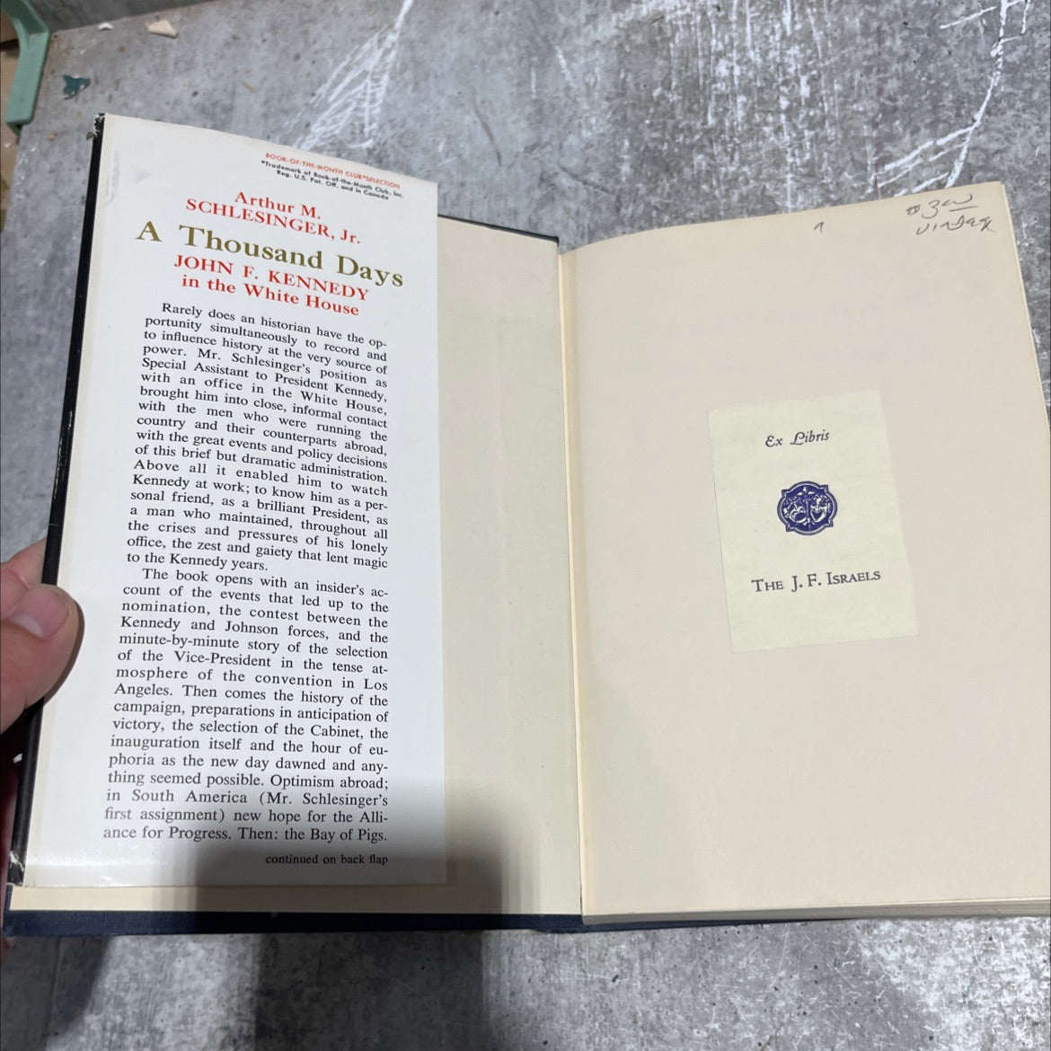 a thousand days john f. kennedy in the white house book, by arthur m. schlesinger, jr., 1965 Hardcover image 4