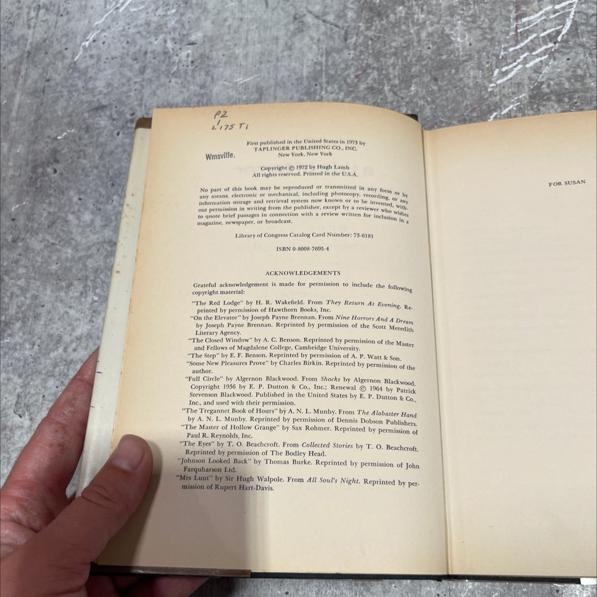 a tide of terror an anthology of rare horror stories book, by hugh lamb, 1973 Hardcover image 3