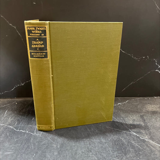 a tramp abroad book, by mark twain, 1906 Hardcover image 1